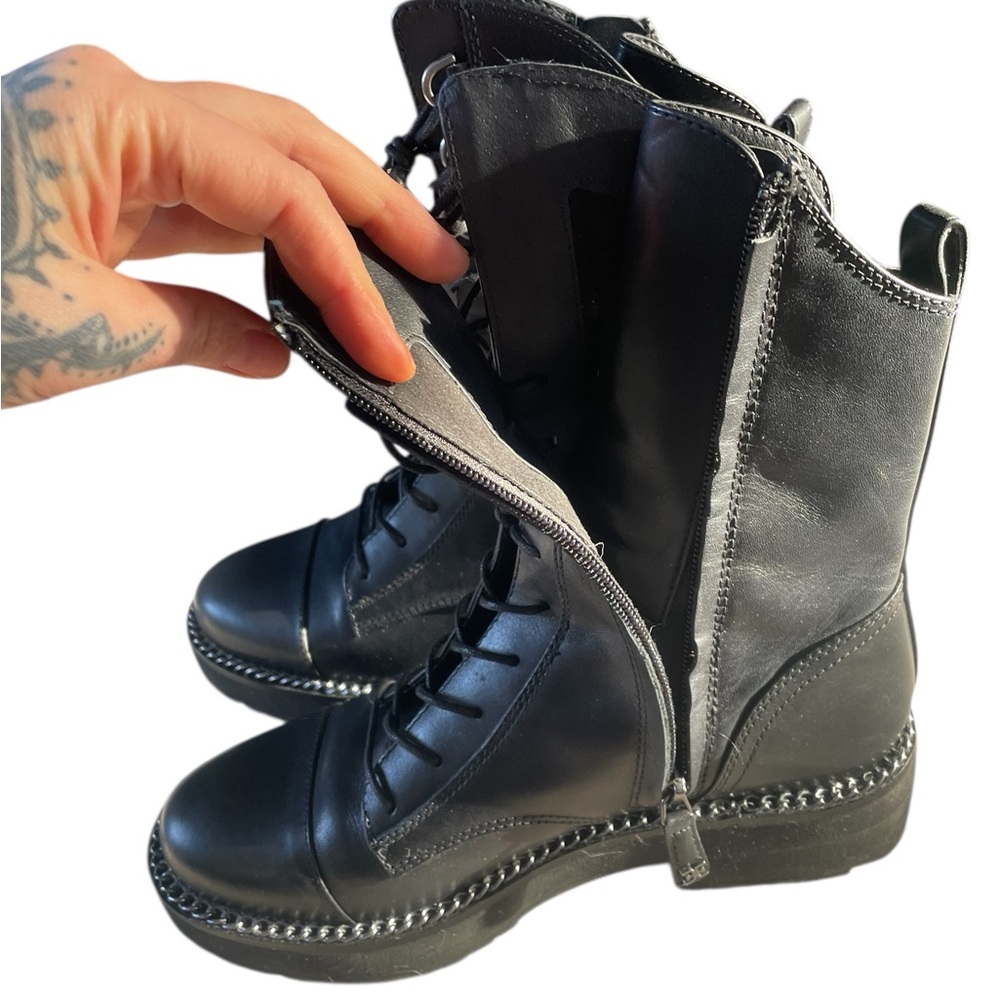 Sam Edelman Black Combat Boots - Picture 8 of 11